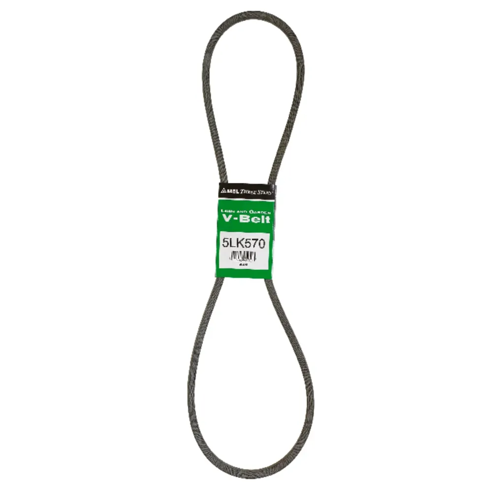 Correa trapezoidal estándar Mitsuboshi Super KB de 0,63 pulg. de ancho x 57 pulg. de largo para cortadoras de césped autop...