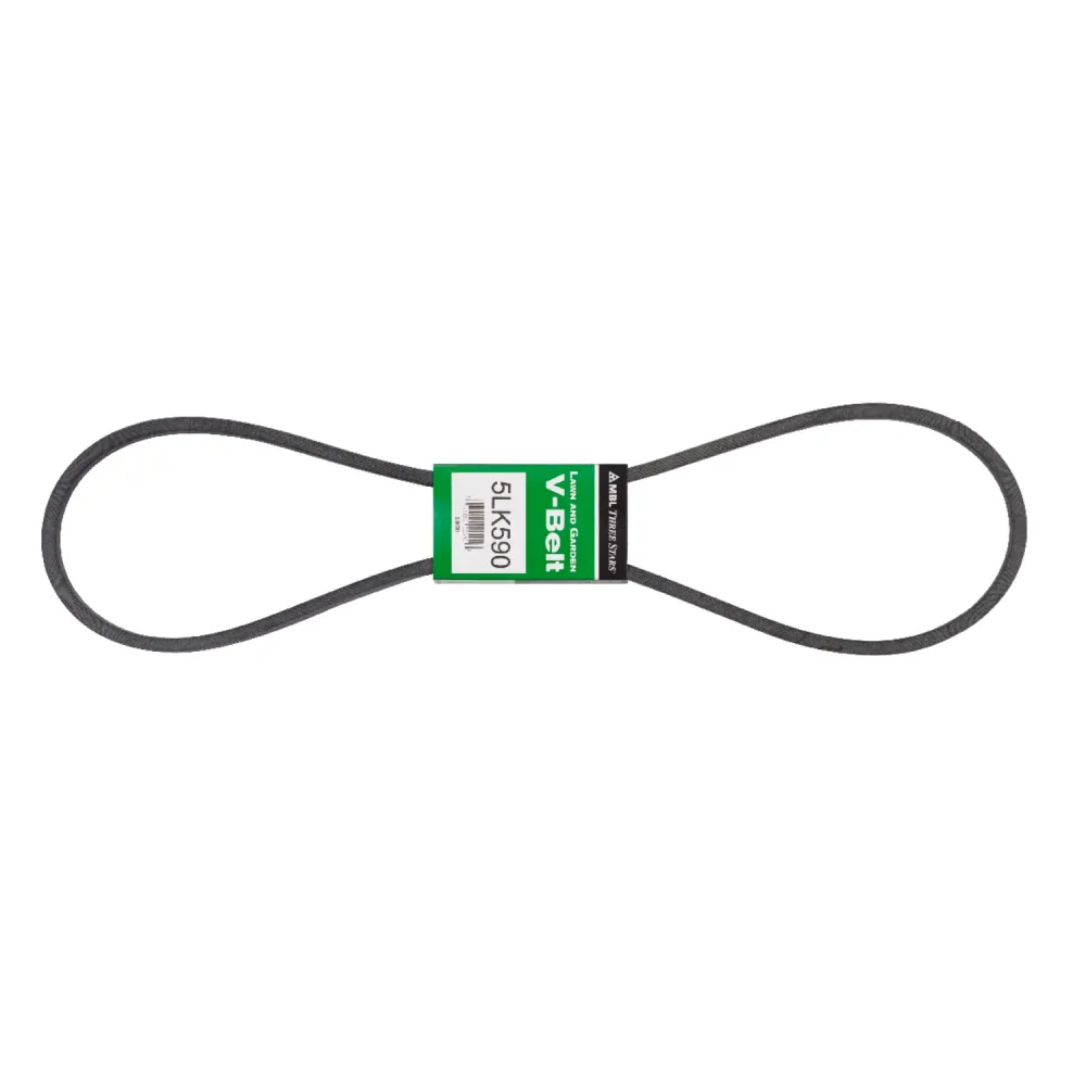Correa trapezoidal estándar Mitsuboshi Super KB de 0,63 pulg. de ancho x 59 pulg. de largo para cortadoras de césped autop...