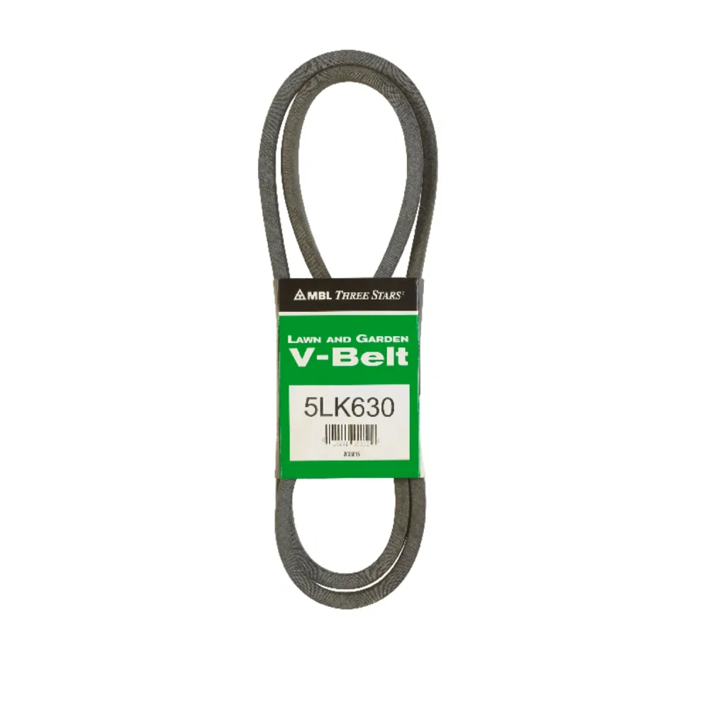 Correa trapezoidal estándar Mitsuboshi Super KB de 0,63 pulg. de ancho x 63 pulg. de largo para cortadoras de césped autop...