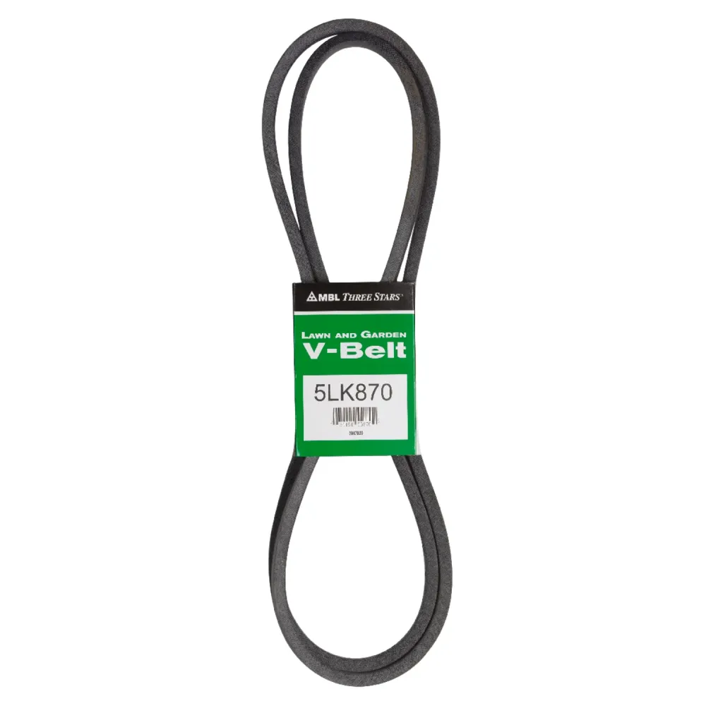 Correa trapezoidal estándar Mitsuboshi Super KB de 0,63 pulg. de ancho x 87 pulg. de largo para cortadoras de césped autop...