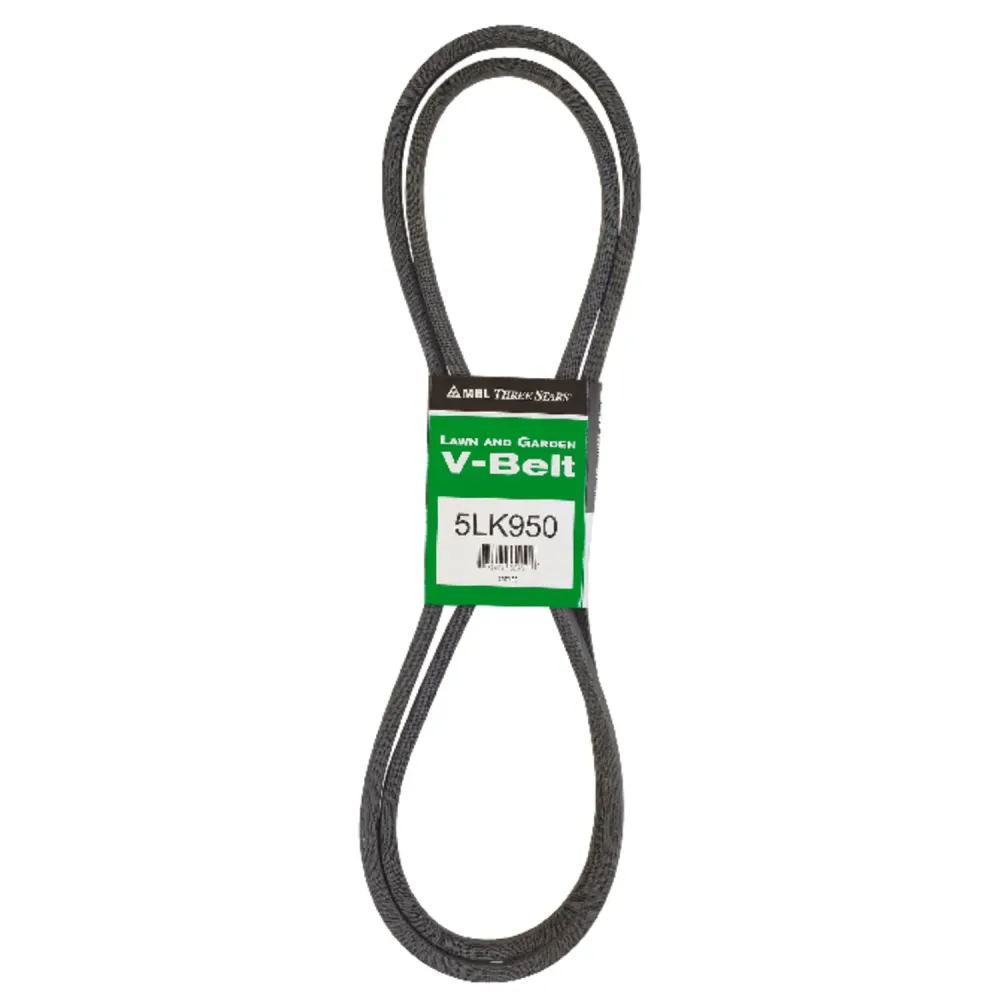 Correa trapezoidal estándar Mitsuboshi Super KB de 0,63 pulg. de ancho x 95 pulg. de largo para cortadoras de césped autop...