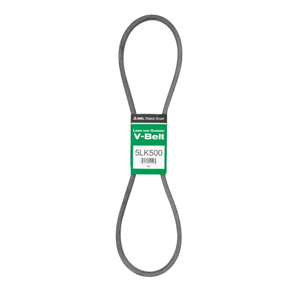 Correa trapezoidal estándar Mitsuboshi Super KB de 0,63 pulg. de ancho x 50 pulg. de largo para cortadoras de césped autop...
