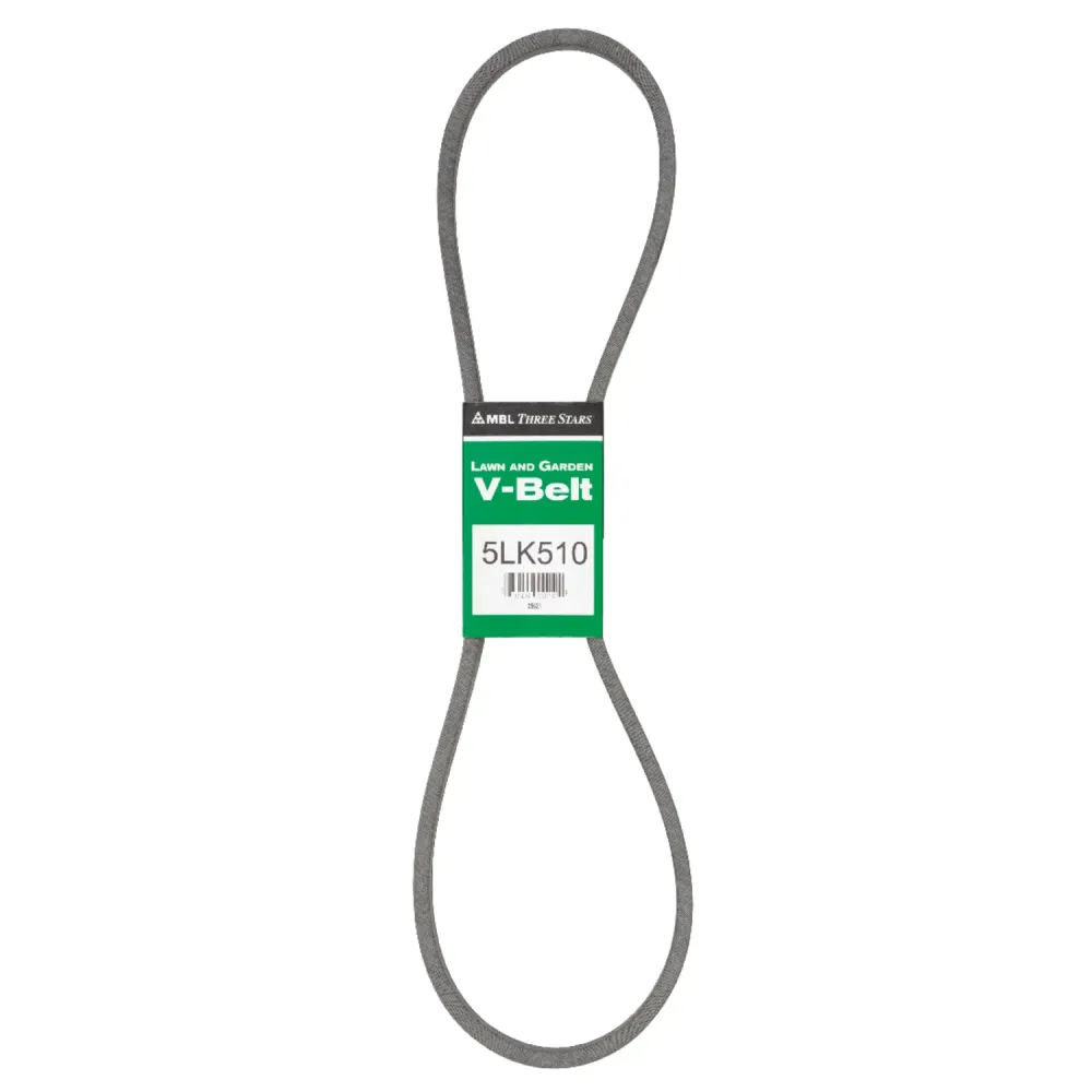 Correa trapezoidal estándar Mitsuboshi Super KB de 0,63 pulg. de ancho x 51 pulg. de largo para cortadoras de césped autop...