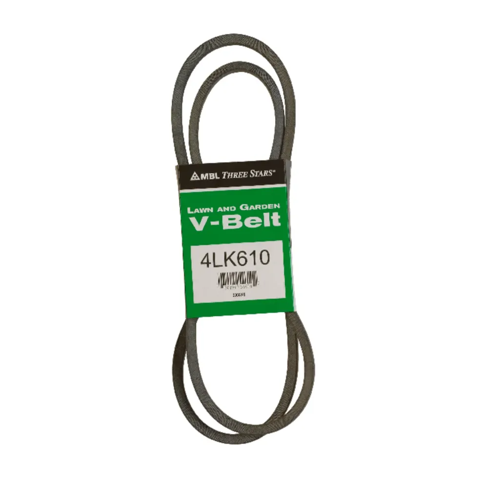 Correa trapezoidal estándar Mitsuboshi Super KB de 0,5 pulg. de ancho x 61 pulg. de largo para cortadoras de césped autopr...