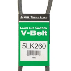 Correa trapezoidal Mitsuboshi Super KB 5LK260 de 0,63 pulg. de ancho x 26 pulg. de largo para cortadoras de césped autopro...