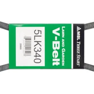 Correa trapezoidal Mitsuboshi Super KB 5LK340 de 0,63 pulg. de ancho x 34 pulg. de largo para cortadoras de césped autopro...
