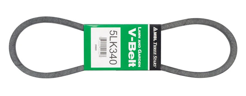 Correa trapezoidal Mitsuboshi Super KB 5LK340 de 0,63 pulg. de ancho x 34 pulg. de largo para cortadoras de césped autopro...