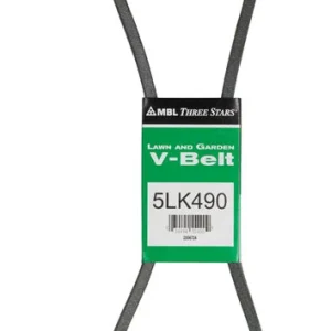 Correa trapezoidal Mitsuboshi Super KB 5LK490 de 0,63 pulg. de ancho x 49 pulg. de largo para cortadoras de césped autopro...
