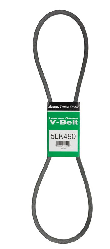 Correa trapezoidal Mitsuboshi Super KB 5LK490 de 0,63 pulg. de ancho x 49 pulg. de largo para cortadoras de césped autopro...