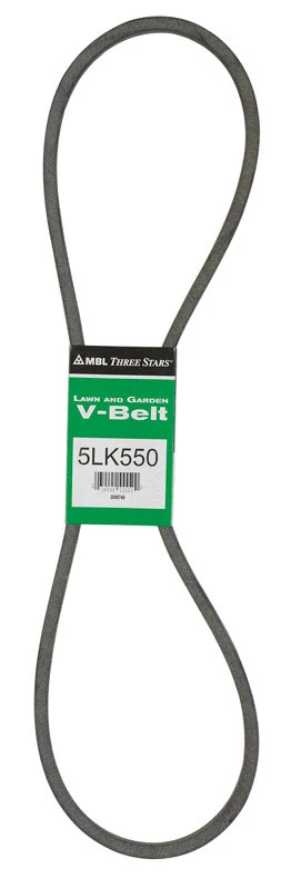 Correa trapezoidal Mitsuboshi Super KB 5LK550 de 0,63 pulg. de ancho x 55 pulg. de largo para cortadoras de césped autopro...