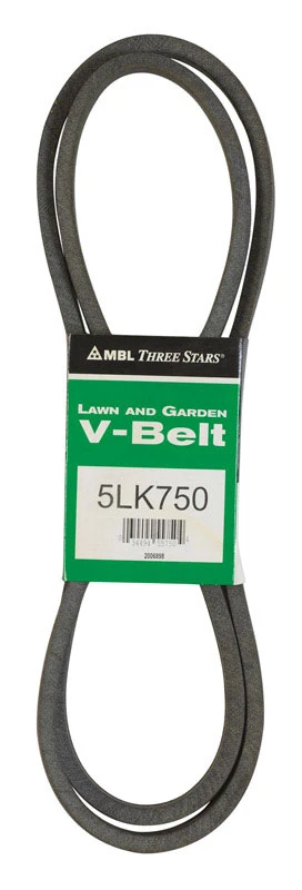 Correa trapezoidal Mitsuboshi Super KB 5LK750 de 0,63 pulg. de ancho x 75 pulg. de largo para cortadoras de césped autopro...