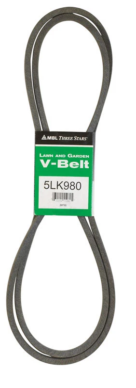 Correa trapezoidal Mitsuboshi Super KB 5LK980 de 0,63 pulg. de ancho x 98 pulg. de largo para cortadoras de césped autopro...