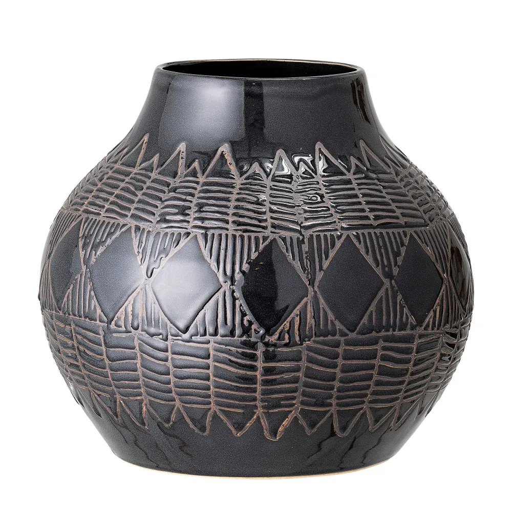 Mueble de Terraza Bloomingville Cornelius Vaas, Negro, Gres