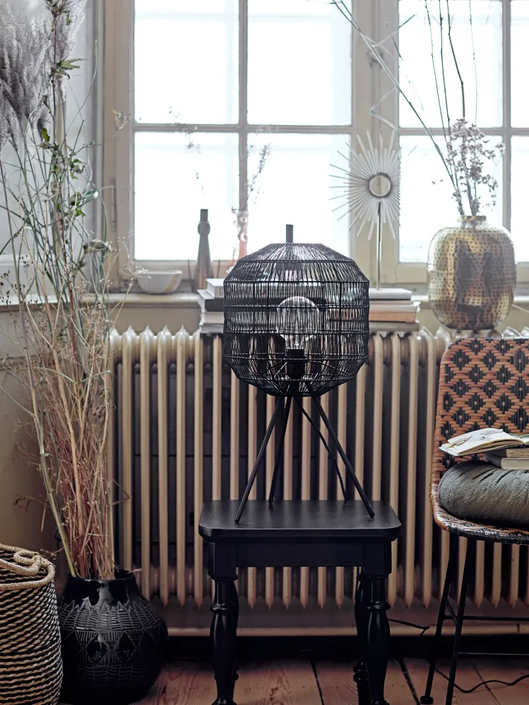 Mueble de Terraza Bloomingville Cornelius Vaas, Negro, Gres
