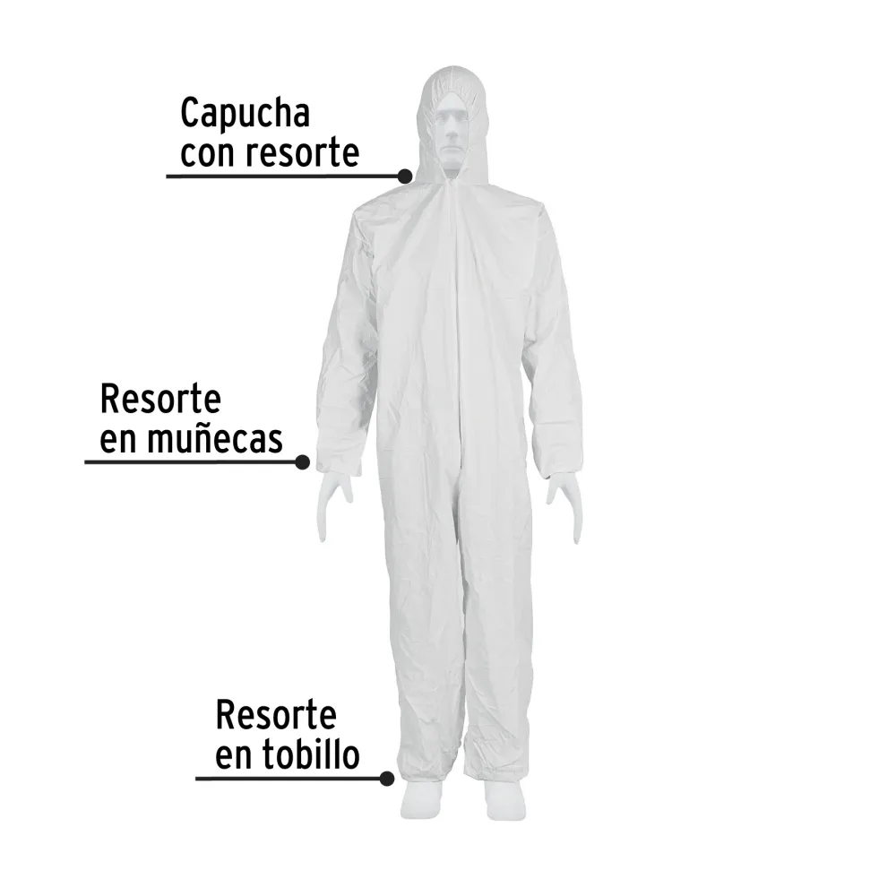 Overol desechable, talla M, Pretul Incluye Kit de Montaje