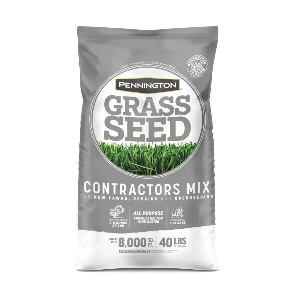 Mezcla de semillas de césped para pleno sol y sombra ligera de Pennington Contractors, 40 lb