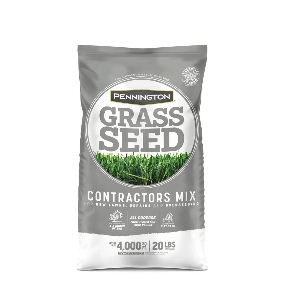 Mezcla de semillas de césped para sol o sombra de Pennington Contractors, 20 lb