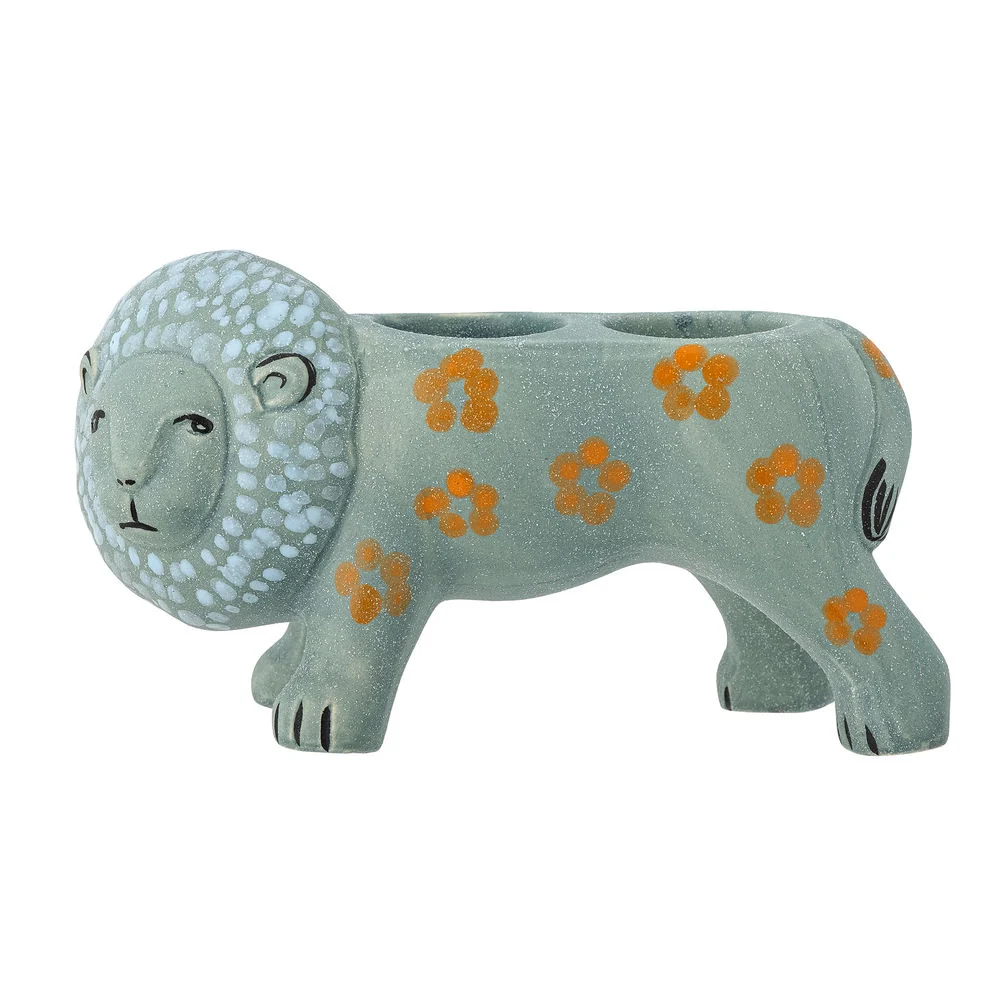 Profesional para Jardín Bloomingville Leander Votive, Azul, Gres