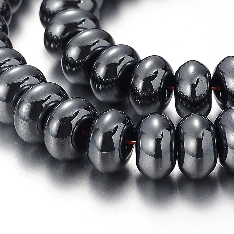 Rondelle, Hematite, 10mm, Beads de Polipropileno