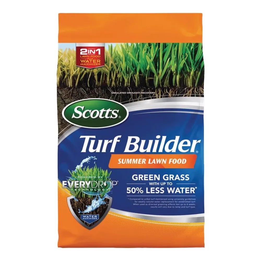 Alimento para césped Scotts Turf Builder 34-0-0 para todo tipo de césped, 9,5 lb, 4000 pies cuadrados.
