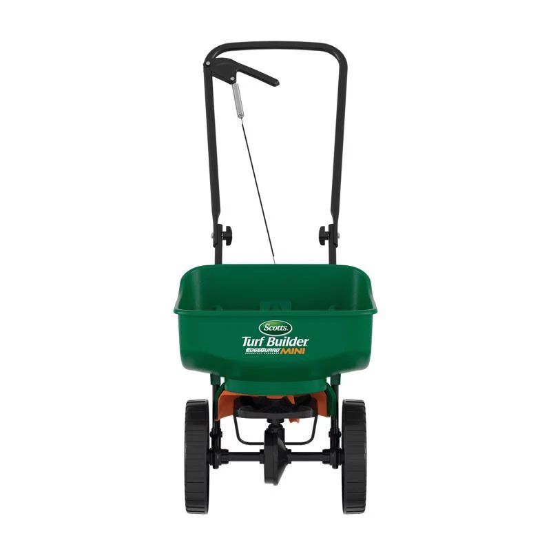 Esparcidor de empuje Scotts Turf Builder EdgeGuard Mini de plástico ensamblado, 50,8 cm de ancho x 40,6 cm de profundidad...