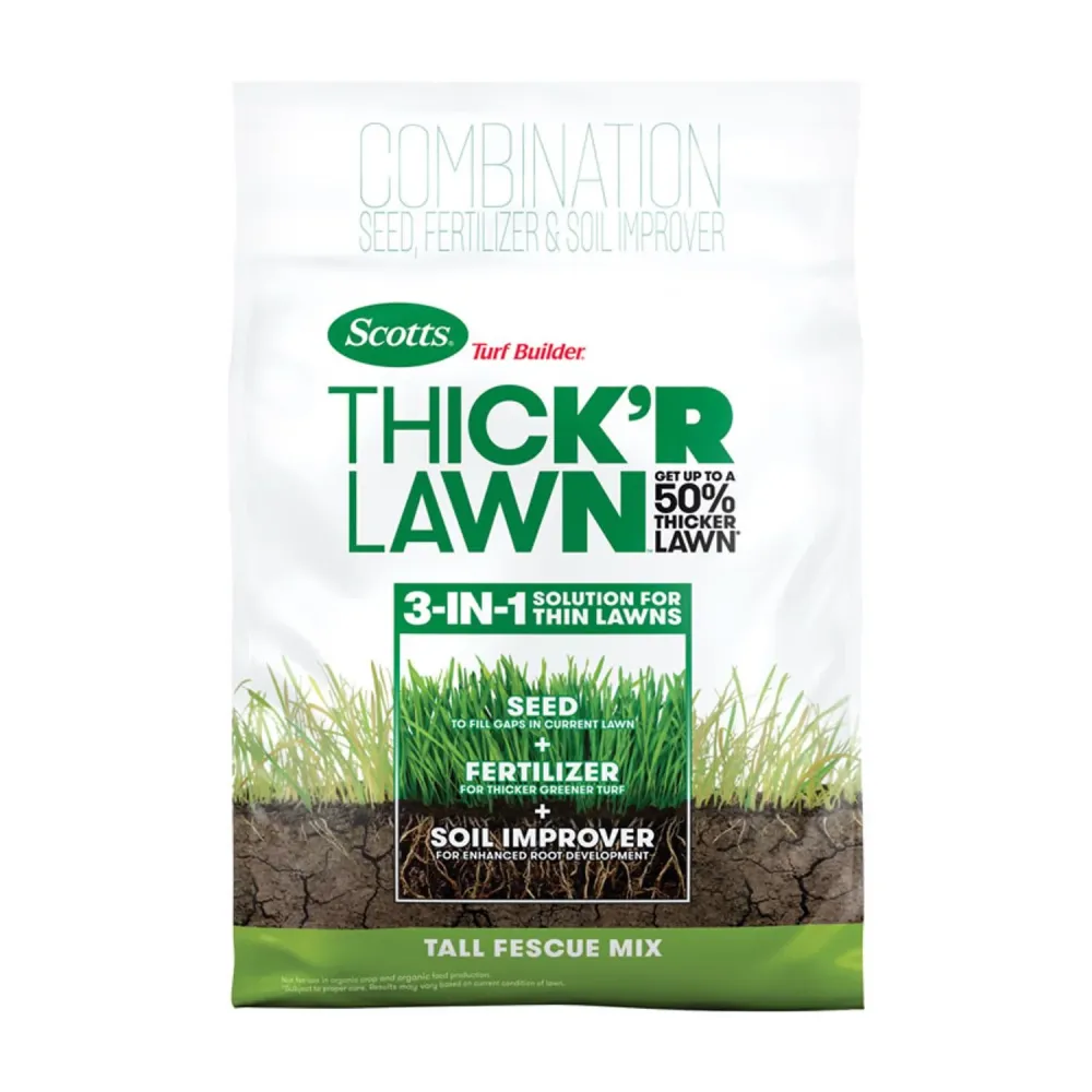 Fertilizante multiusos Scotts Turf Builder ThickR Lawn para césped festuca alta de 4000 pies cuadrados