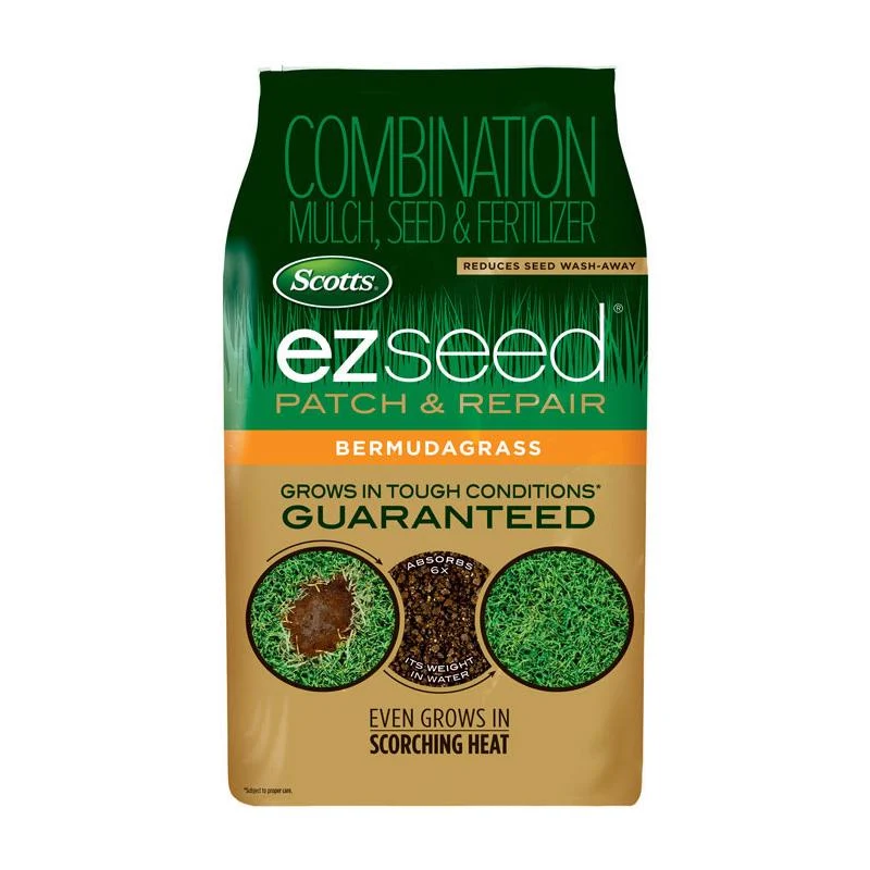Mezcla de semillas para reparación de césped Bermuda Lawn Repair Patch & Seed de Scotts EZ, 20 lb.