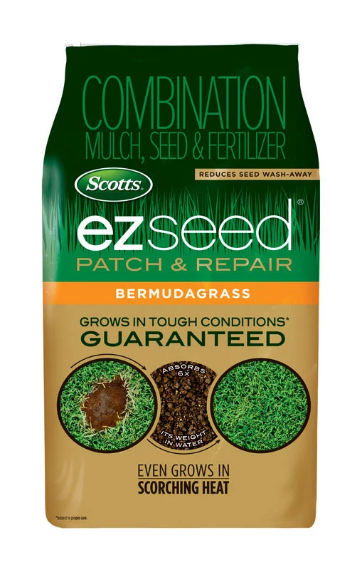 Mezcla de semillas para reparación de césped Bermuda Lawn Repair Patch & Seed de Scotts EZ, 20 lb.