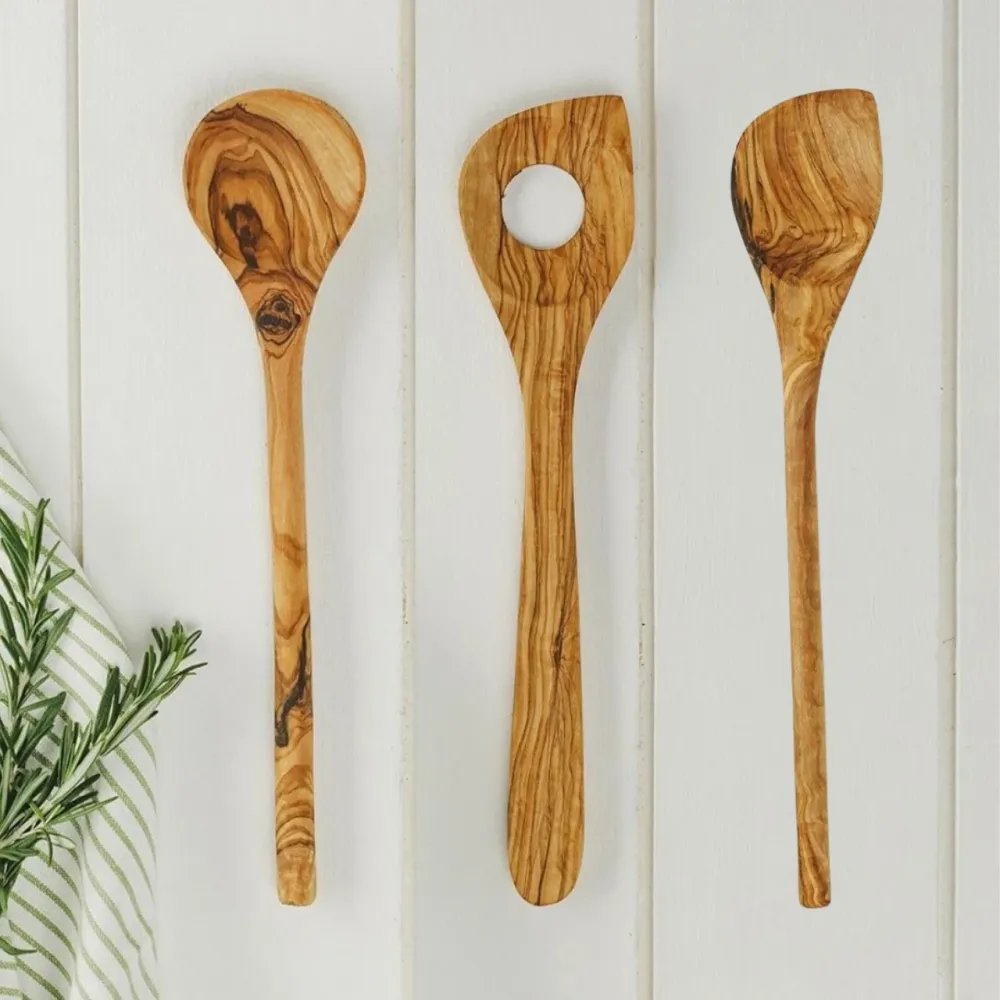 Selbrae Olive Wood Spoons de 2 x 3 Metros Round