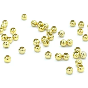 Separadores, Spacer, Enchapado 18k, 4mm, Beads con 5 Boquillas