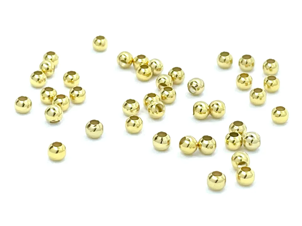 Separadores, Spacer, Enchapado 18k, 4mm, Beads con 5 Boquillas