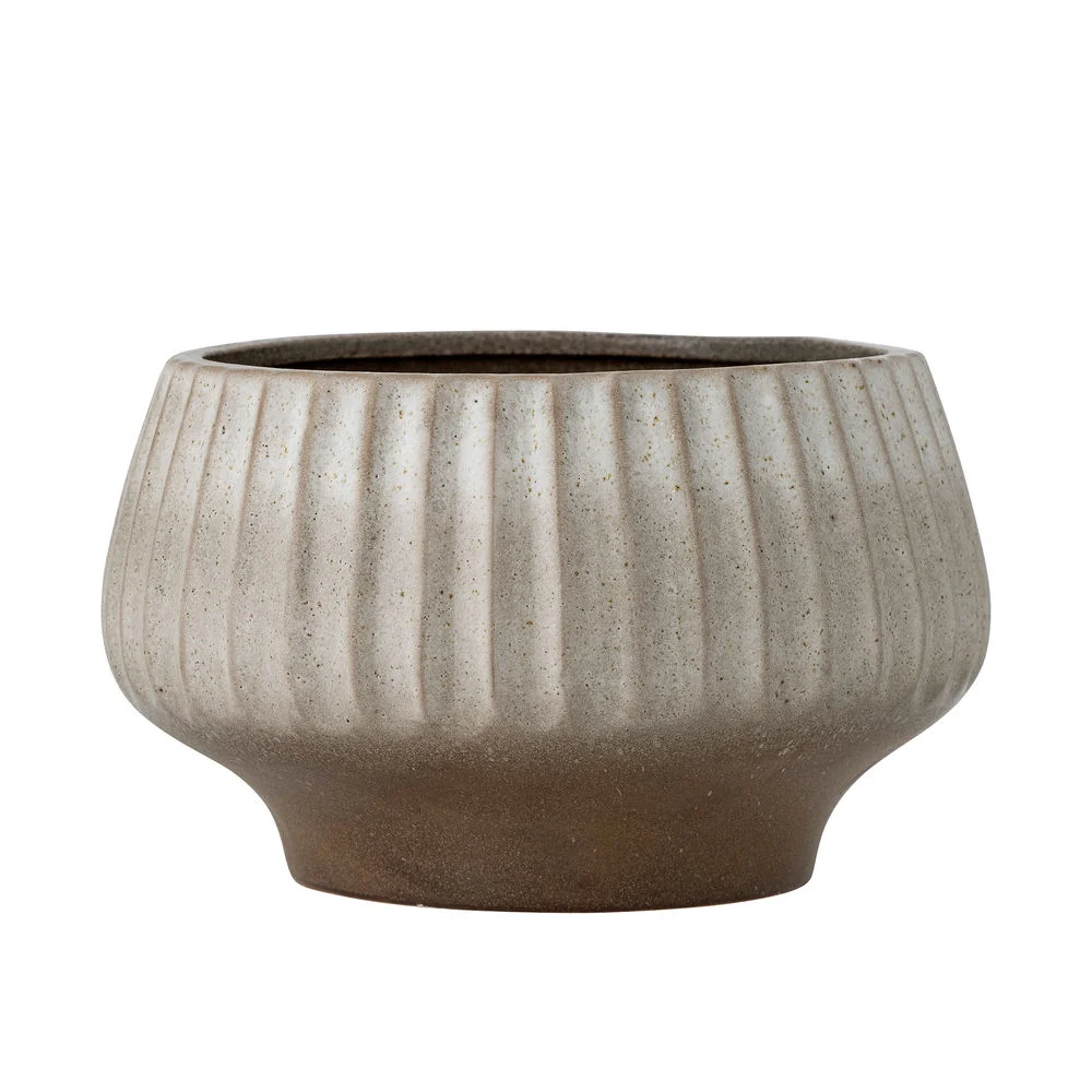 Set de Cultivo Bloomingville Assie Maceta, Gris, Gres