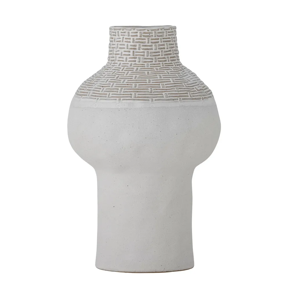 Set de Cultivo Bloomingville Iyore Vaas, Blanco, Gres