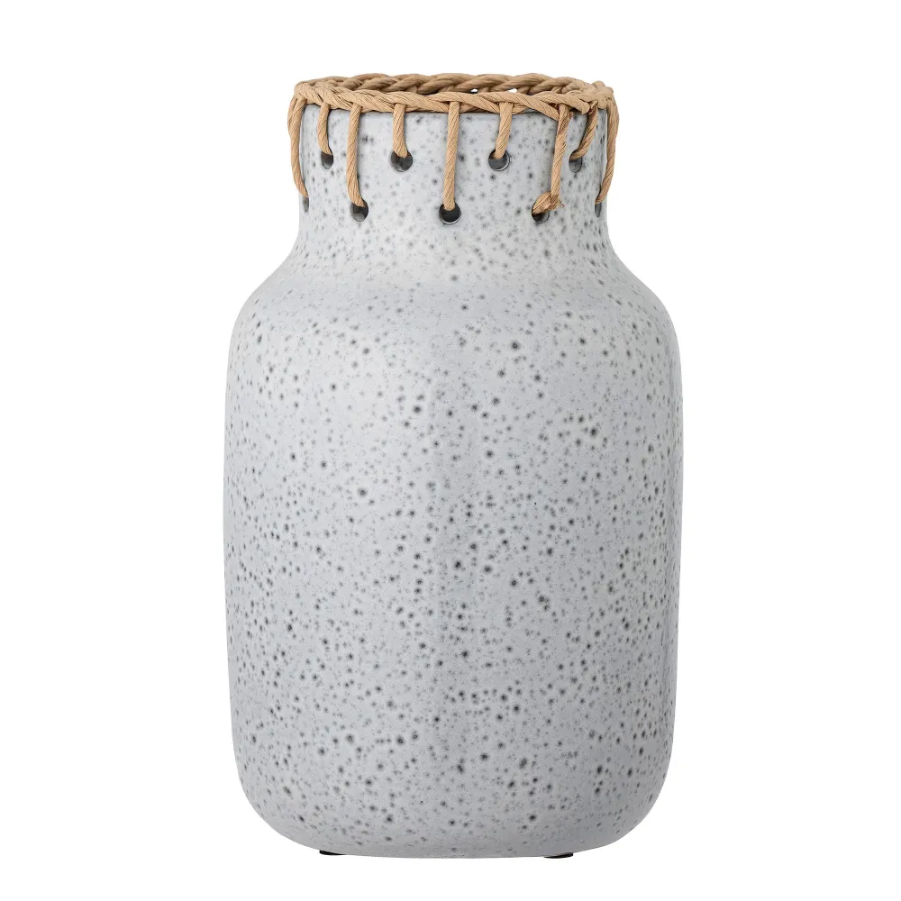 Set de Cultivo Bloomingville Janel Vaas, Gris, Cerámica