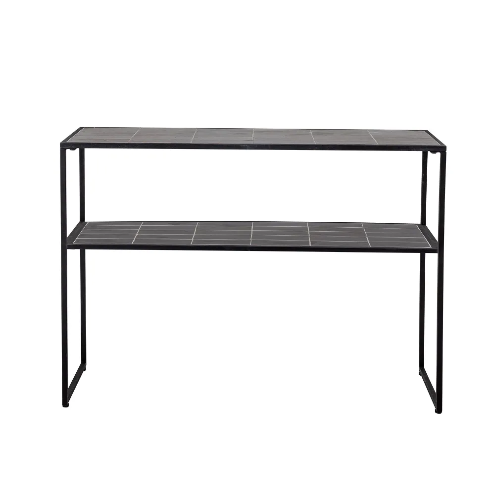 Set de Cultivo Bloomingville Mesa consola June, negro, piedra