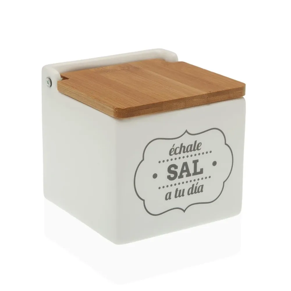 Set de Cultivo Salero tapa bambú "Échale sal tu dí"