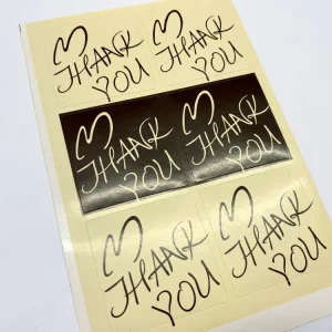 Stickers, Thank You Set de 4 Piezas