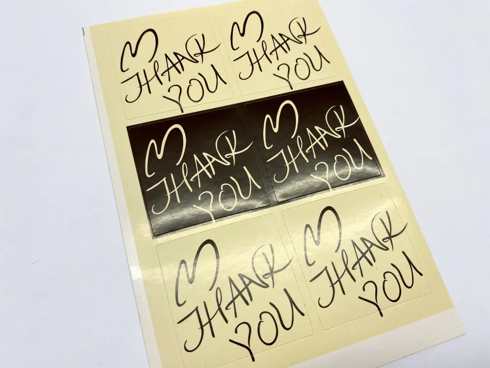 Stickers, Thank You Set de 4 Piezas