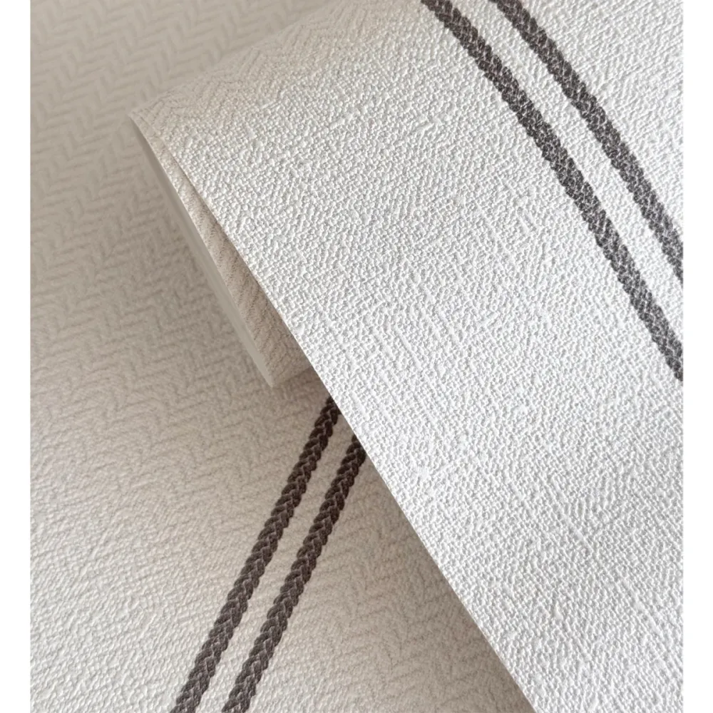 Striped Wallpaper Noir Tresse