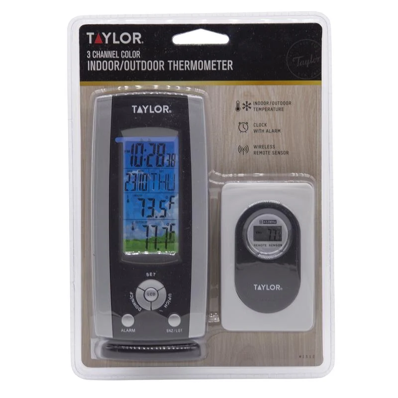 Estación meteorológica Taylor de 3 canales con reloj: ¡Oferta de la semana!