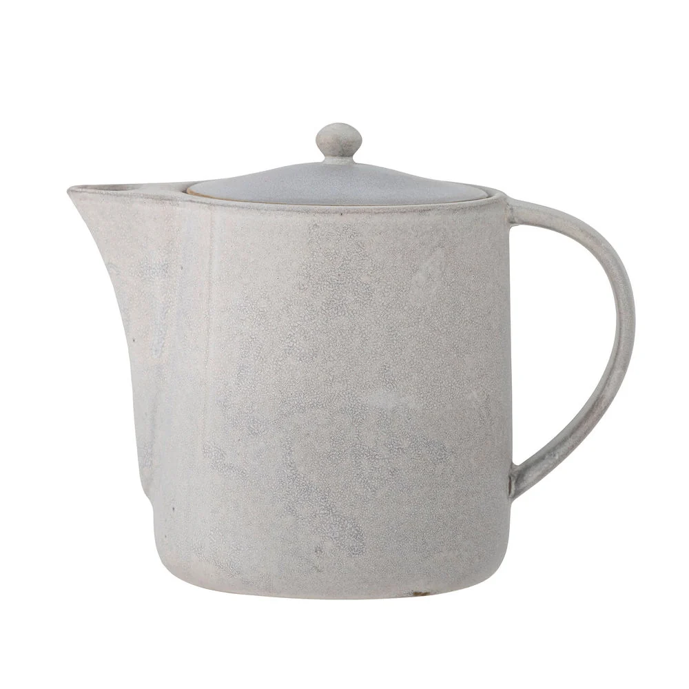 Tetera Bloomingville Josefine, gris, gres para Patio Trasero