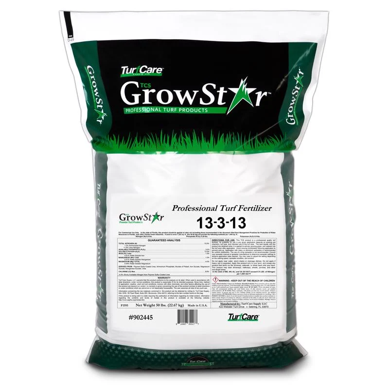 Fertilizante multiusos para césped TurfCare GrowStar para todo tipo de césped (6500 pies cuadrados)
