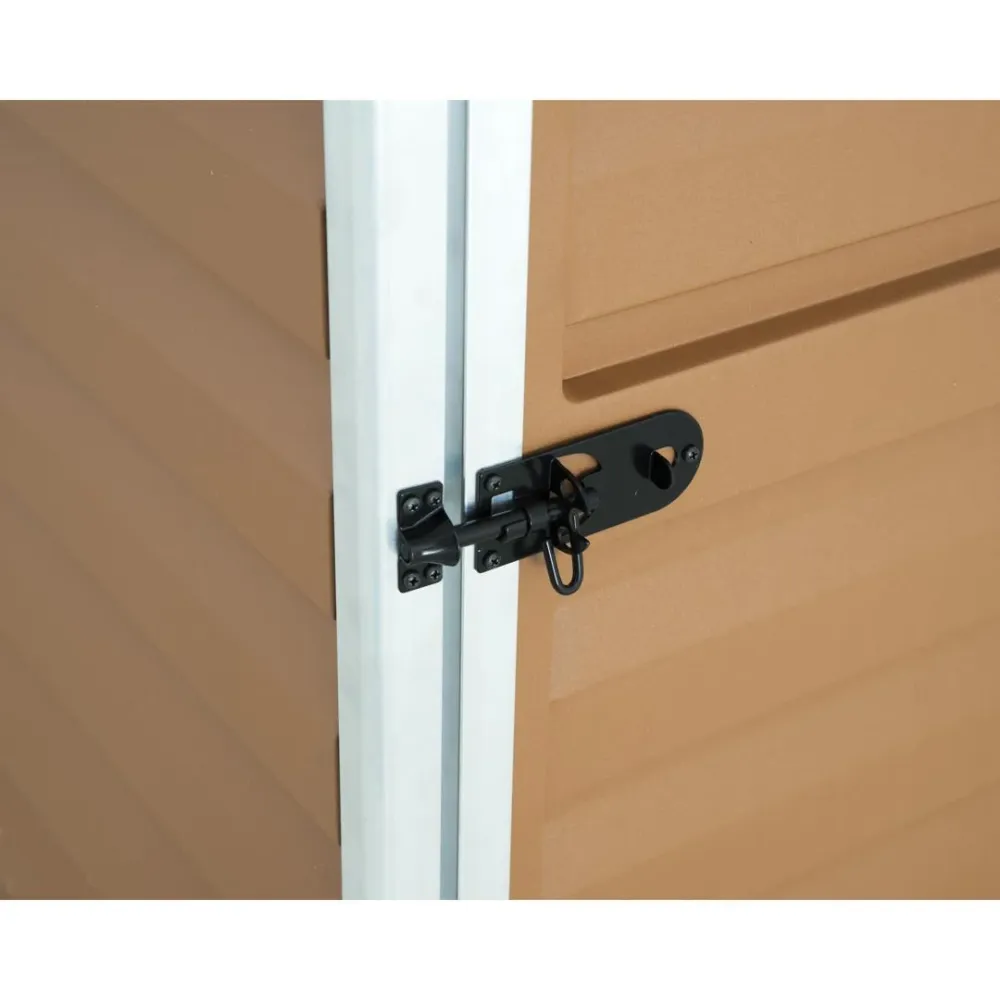 Almacén Residencial Cobertizo de jardín Pent 17x117 cm ambar