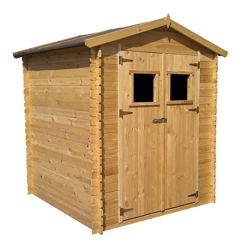 Cobertizo de madera - alexander ii 19 mm. 200 x 250 cm. 5 m² con Estantes Ajustables