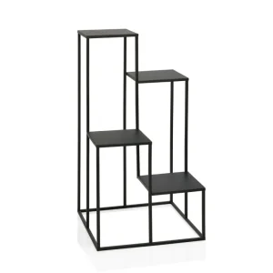 SOPORTE PLANTERO METÁLICO NEG 40X40X77