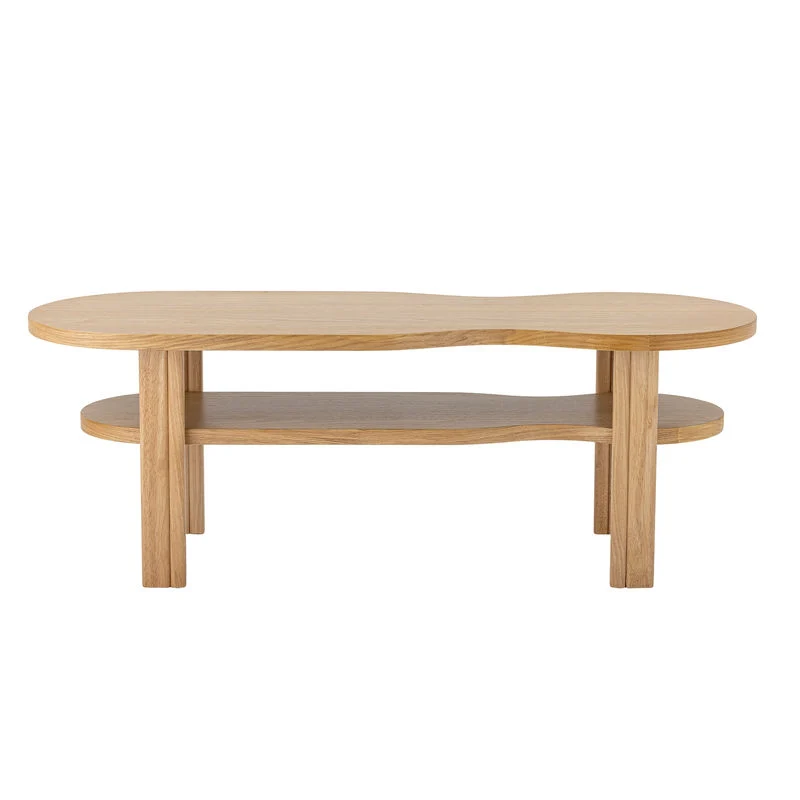 Acero Inoxidable Bloomingville Valria Salontafel, Naturel, Eiken fineer hout