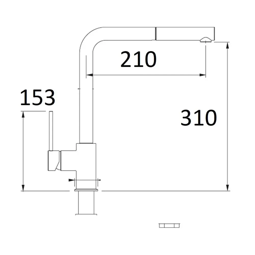 Acero Inoxidable Mezclador de cocina con ducha extraíble Mixlav