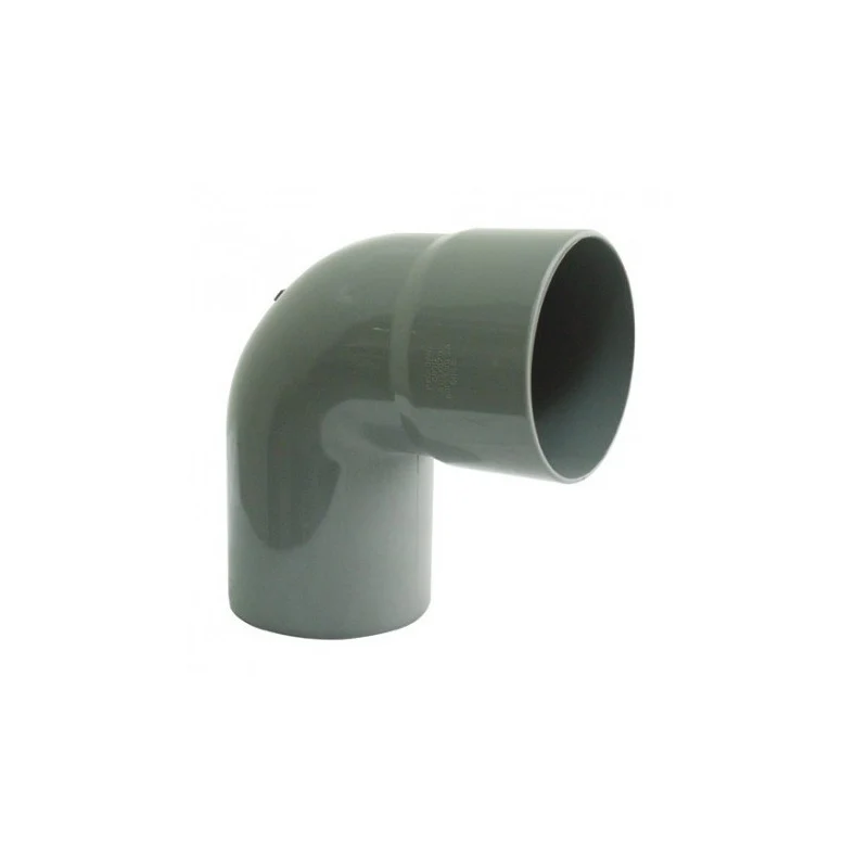 Alta Resistencia Codo Sanitario Gris 50mm x 87,5º