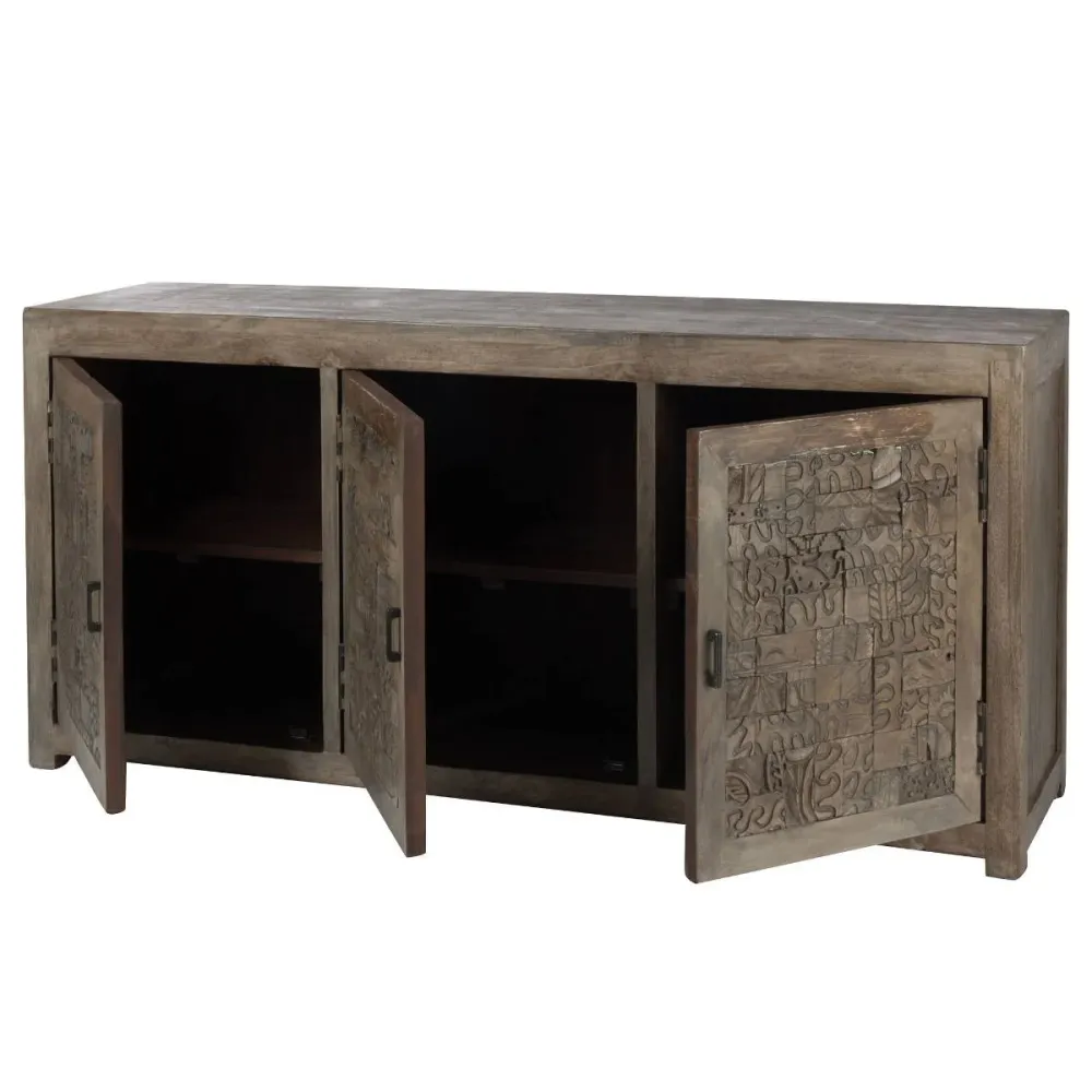 Barbacoa Buffet bois massif style indien