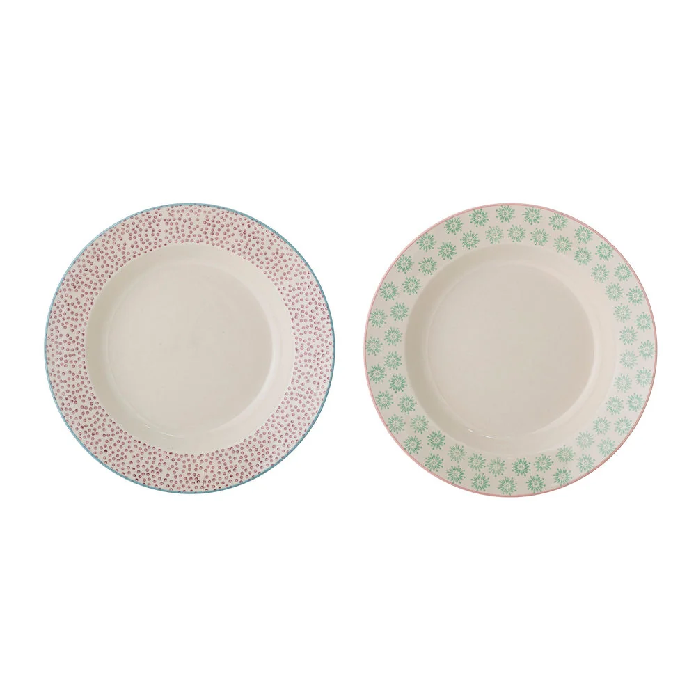 Bloomingville Patrizia Pasta Bord, Verde, Gres en Hierro Fundido